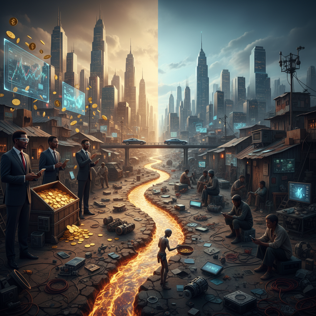 The Uneasy Divide: AI's Gold Rush Creates Wealth for a Few, Anxiety for Many