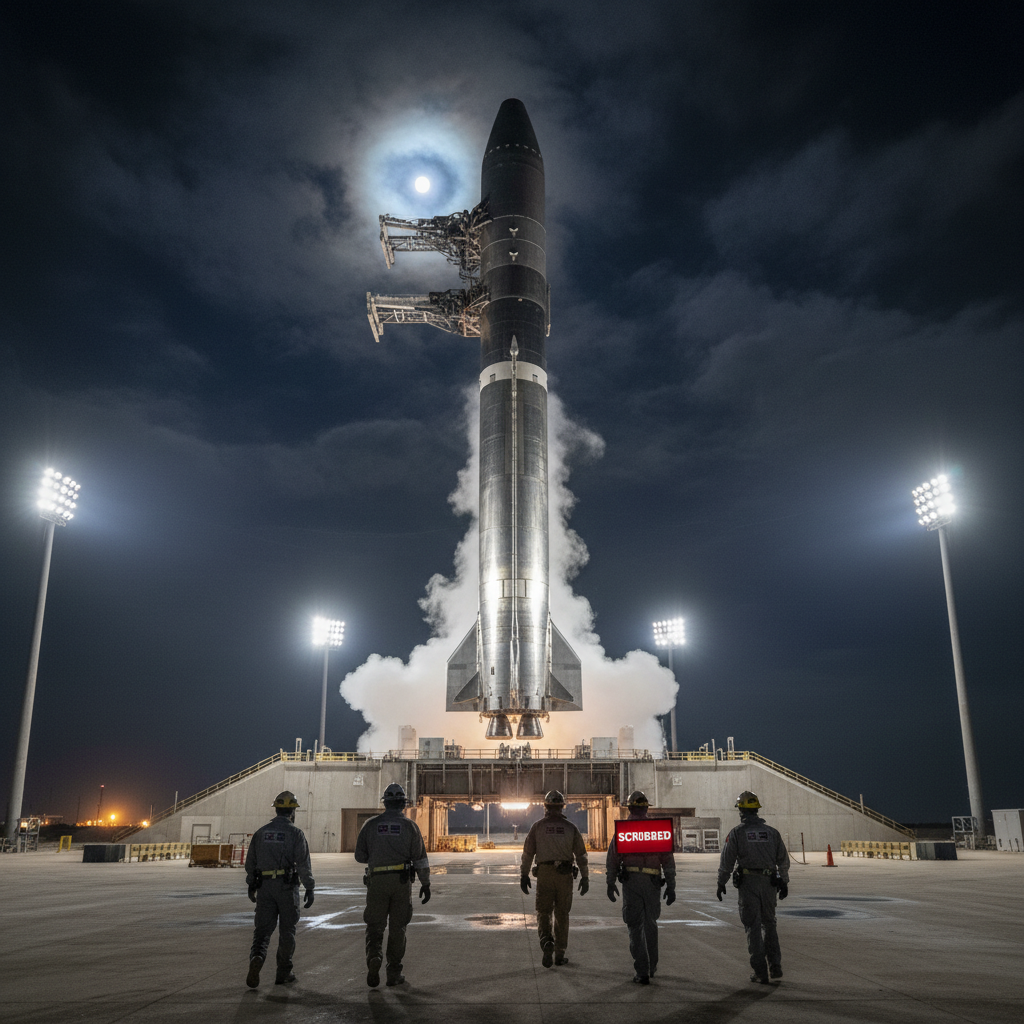 SpaceX Scrubs First Starship V3 Launch, Reschedules for Friday