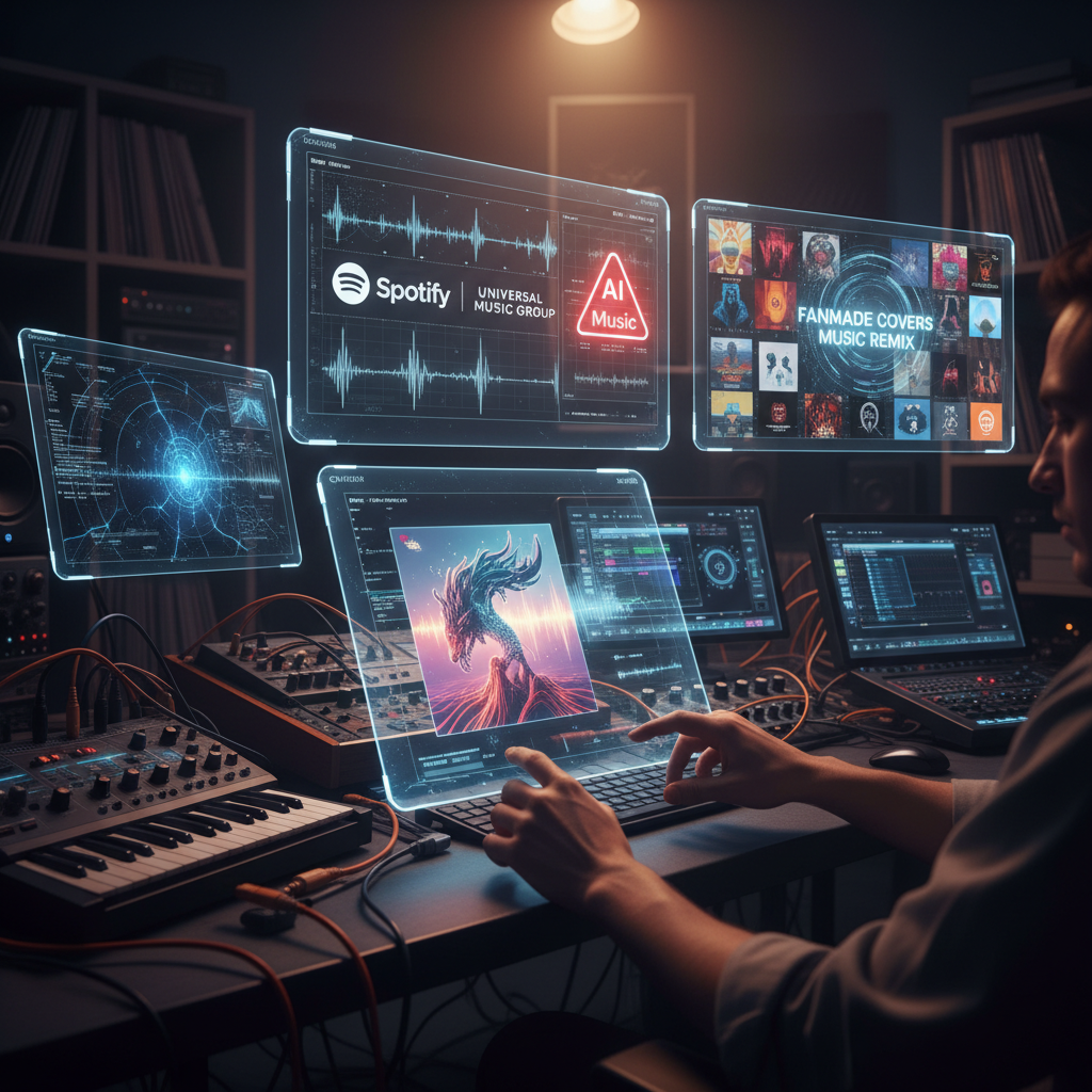 Spotify and Universal Music strike deal allowing fan-made AI covers and remixes
