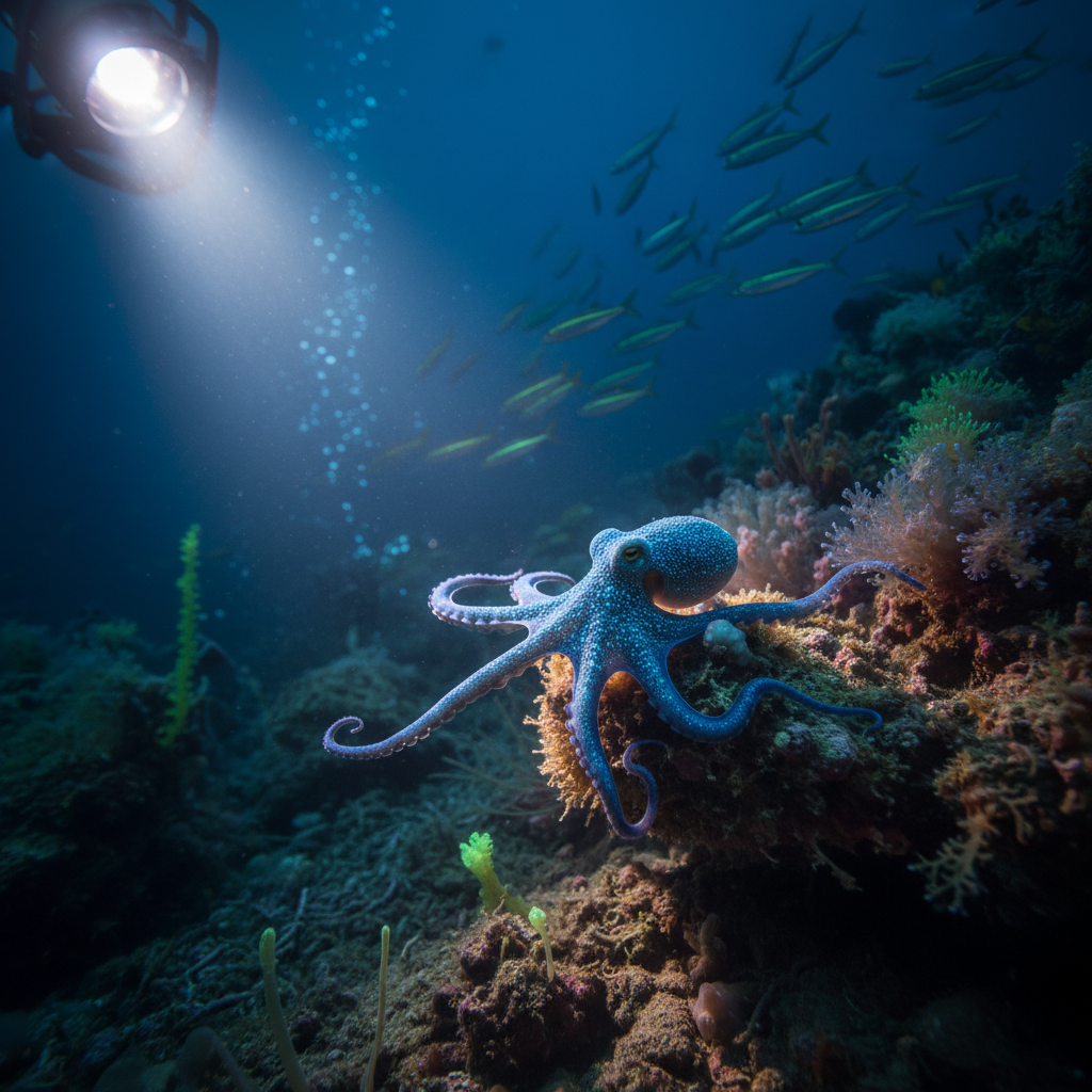 Tiny Blue Octopus Discovery in Galápagos Highlights Unexplored Deep Ocean